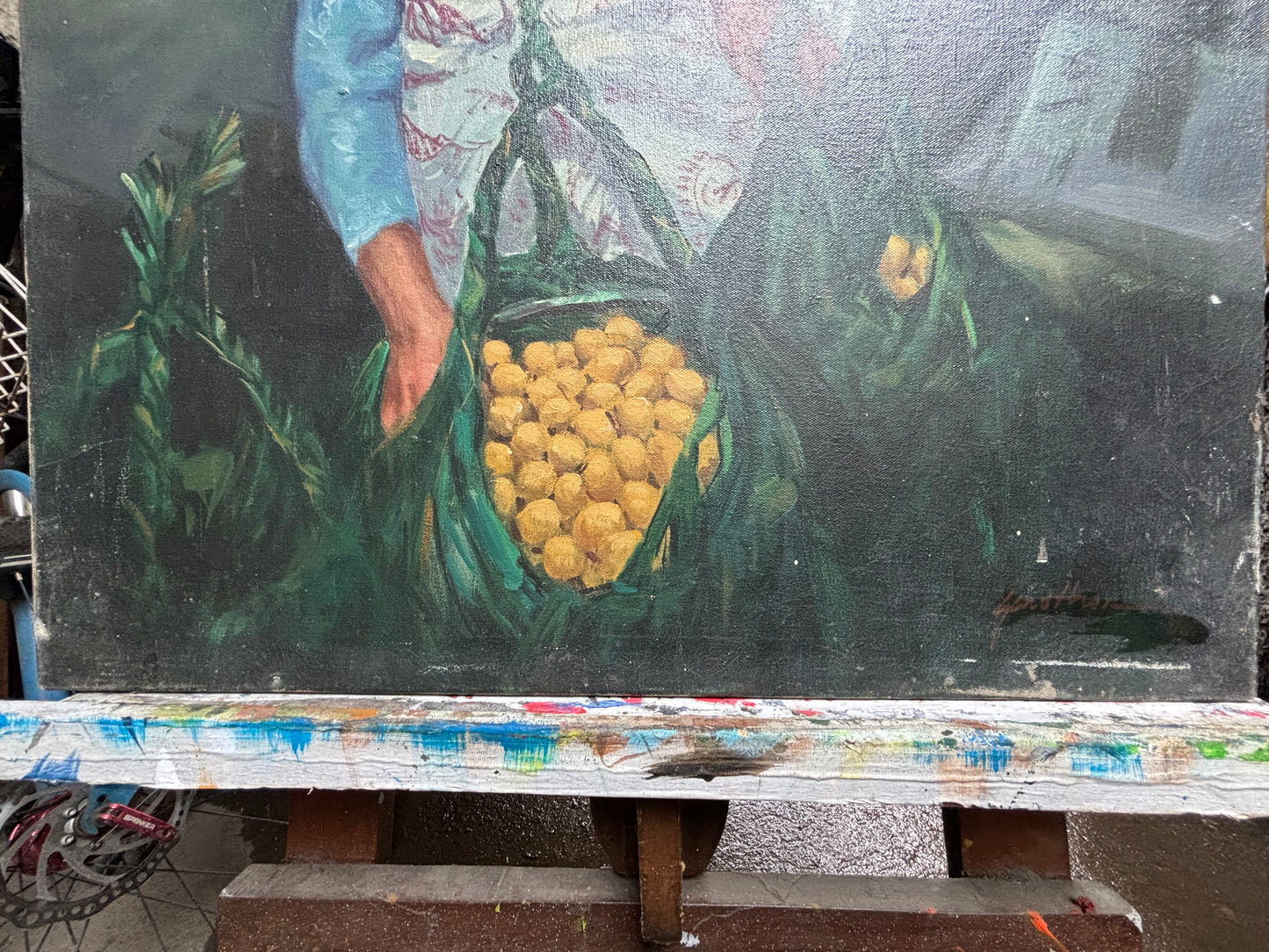 COD for Metro Manila only and near by provinces Old Fruit Vendor painting Mabini art