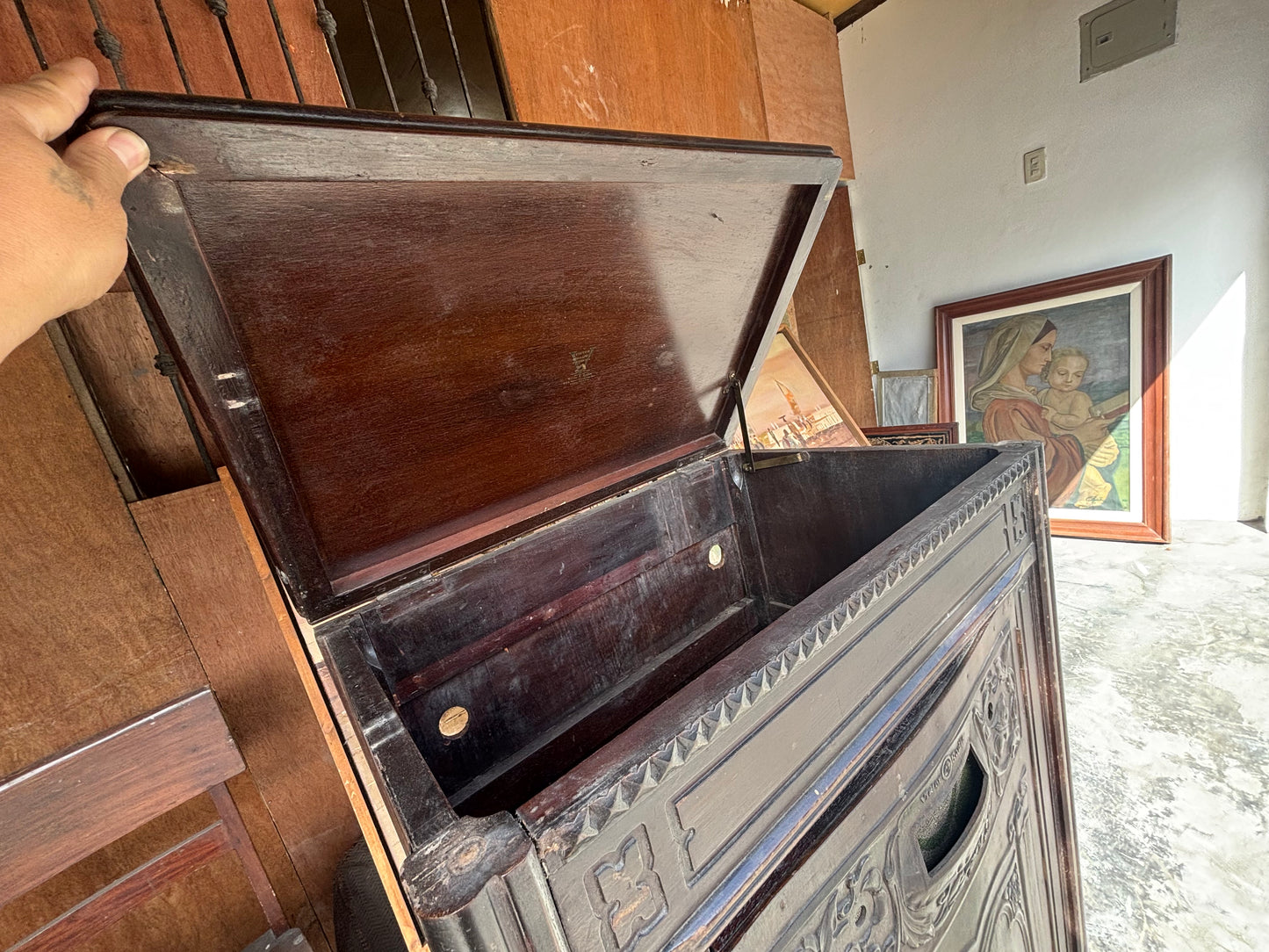 Cash on Pick up only Rare 1930 Victor Radio Cabinet only Repurpose