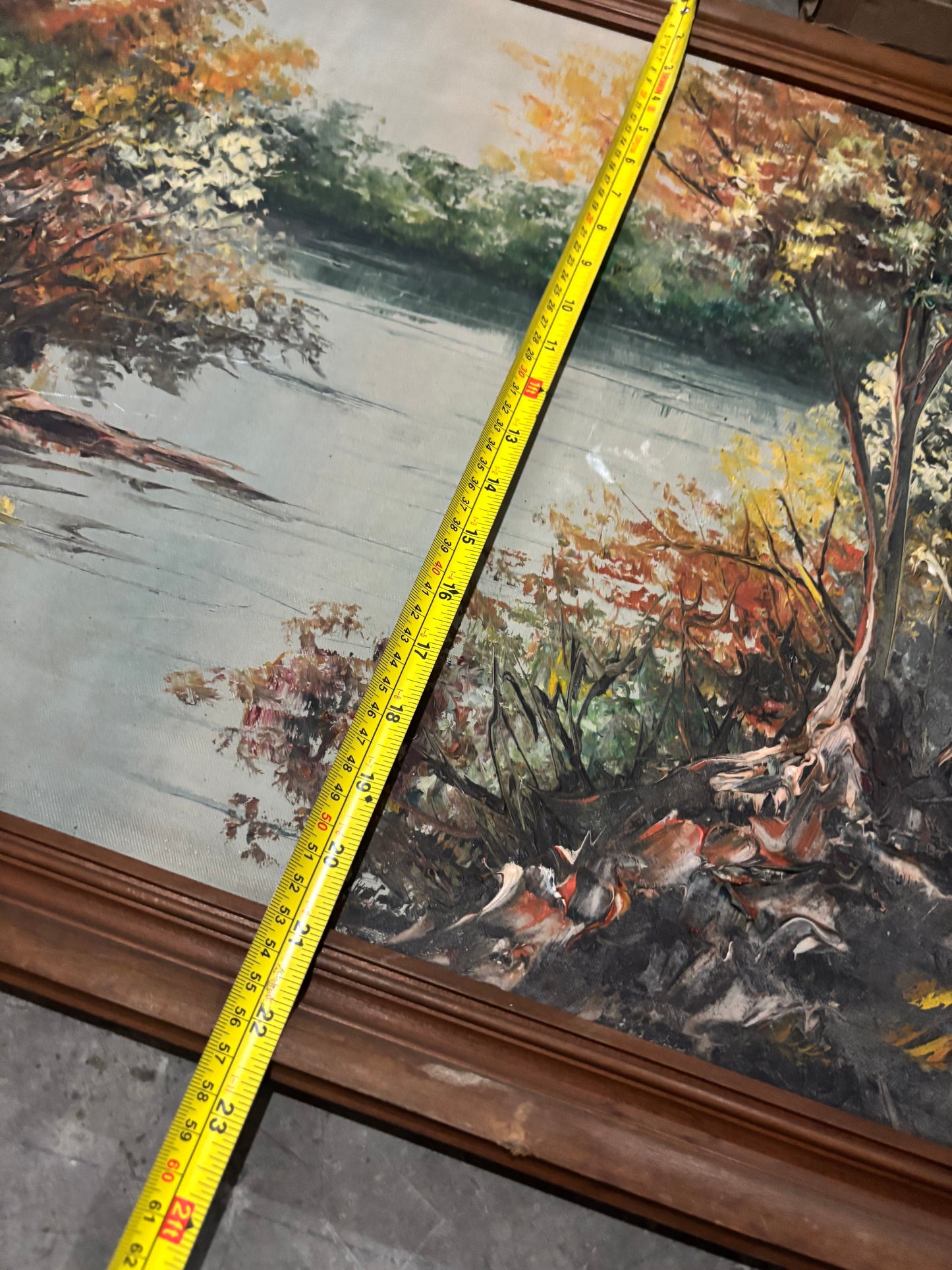Old Painting with old logo of sm city at the back
