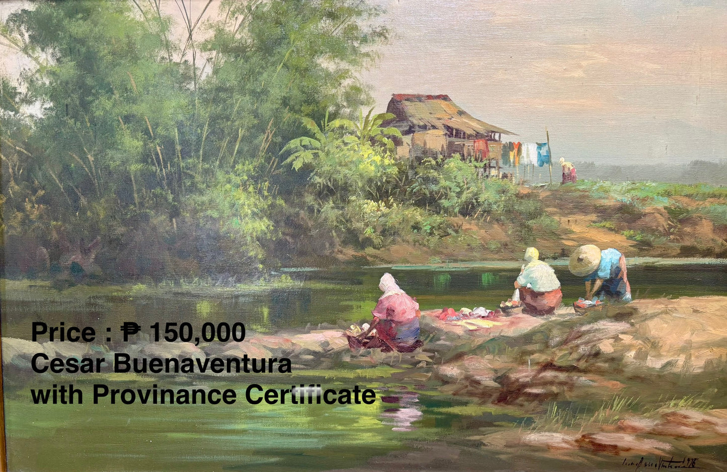COD for Metro Manila & near by Provinces , 1976 Labandera by Cesar Buenaventura with certificate