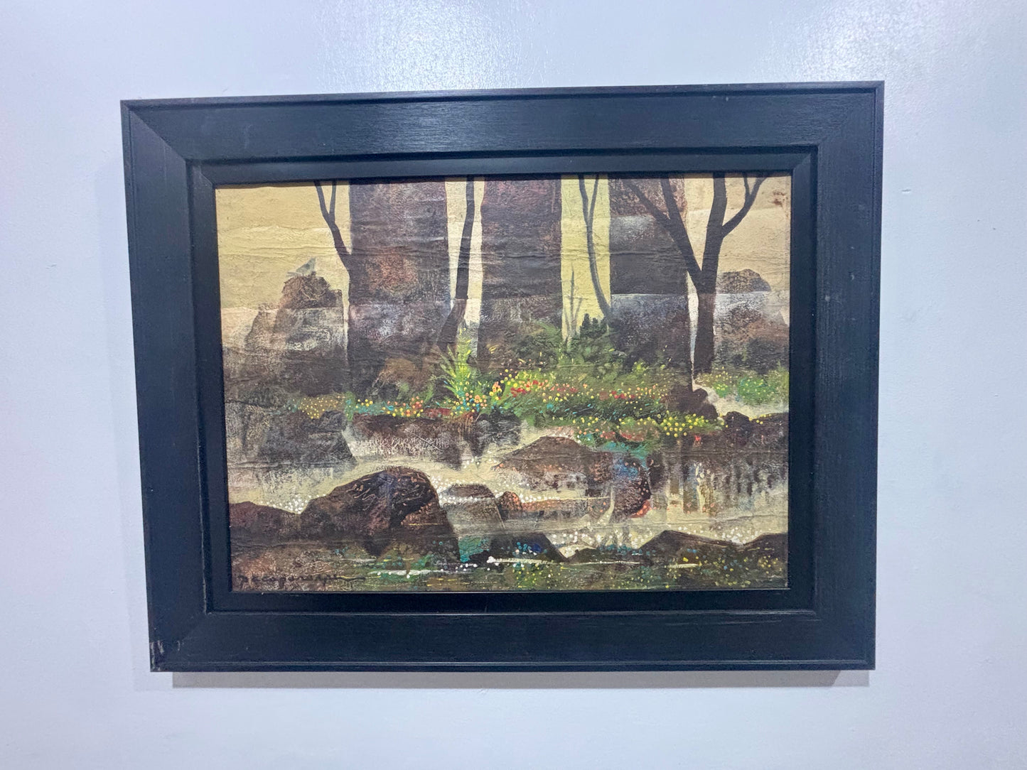Old Abstract Painting Paco Gorospe