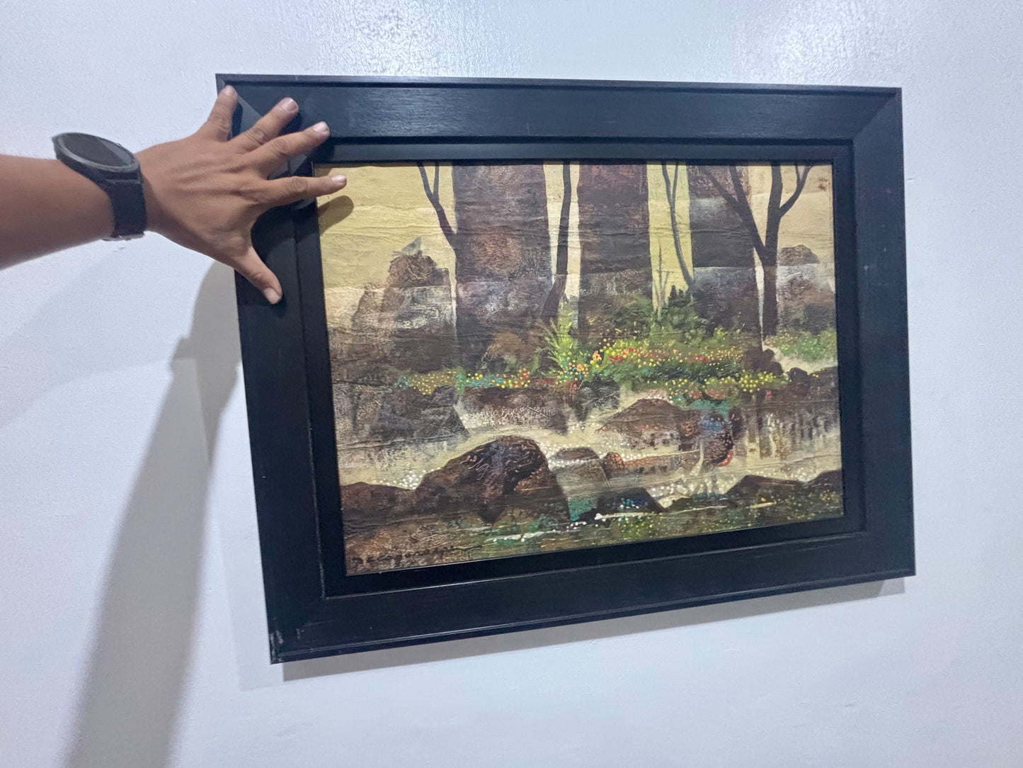 Old Abstract Painting Paco Gorospe
