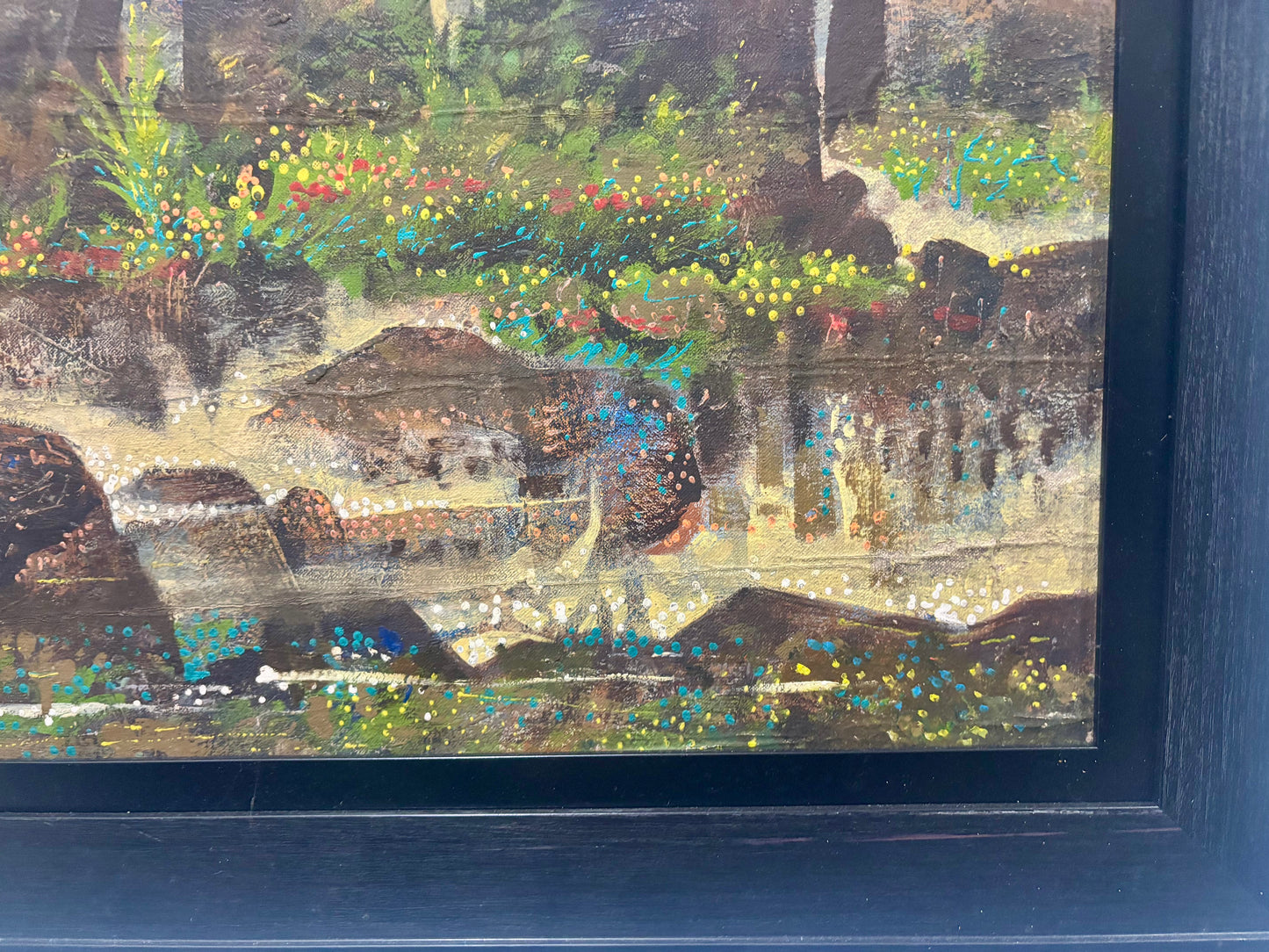 Old Abstract Painting Paco Gorospe