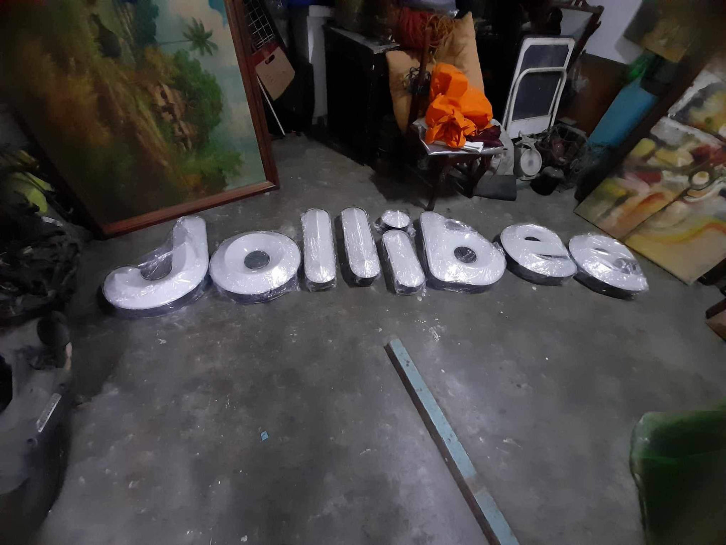 Retaired Jollibee Signage Large wall display