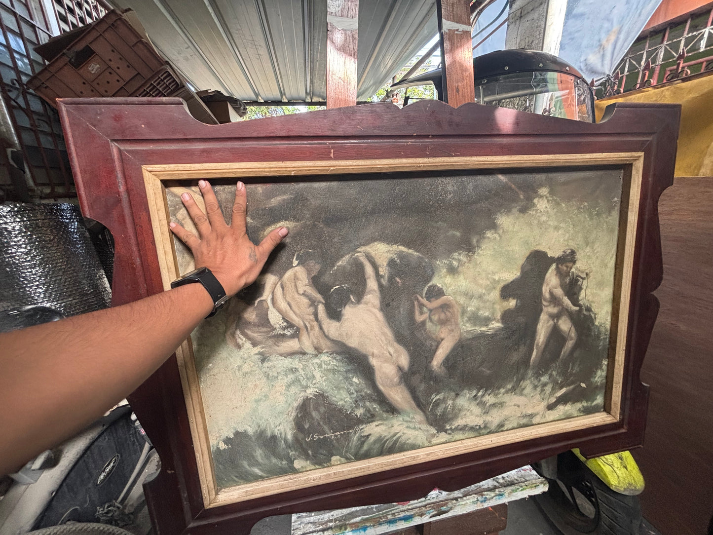 Old Purgatory Painting by Jhonny Soriano