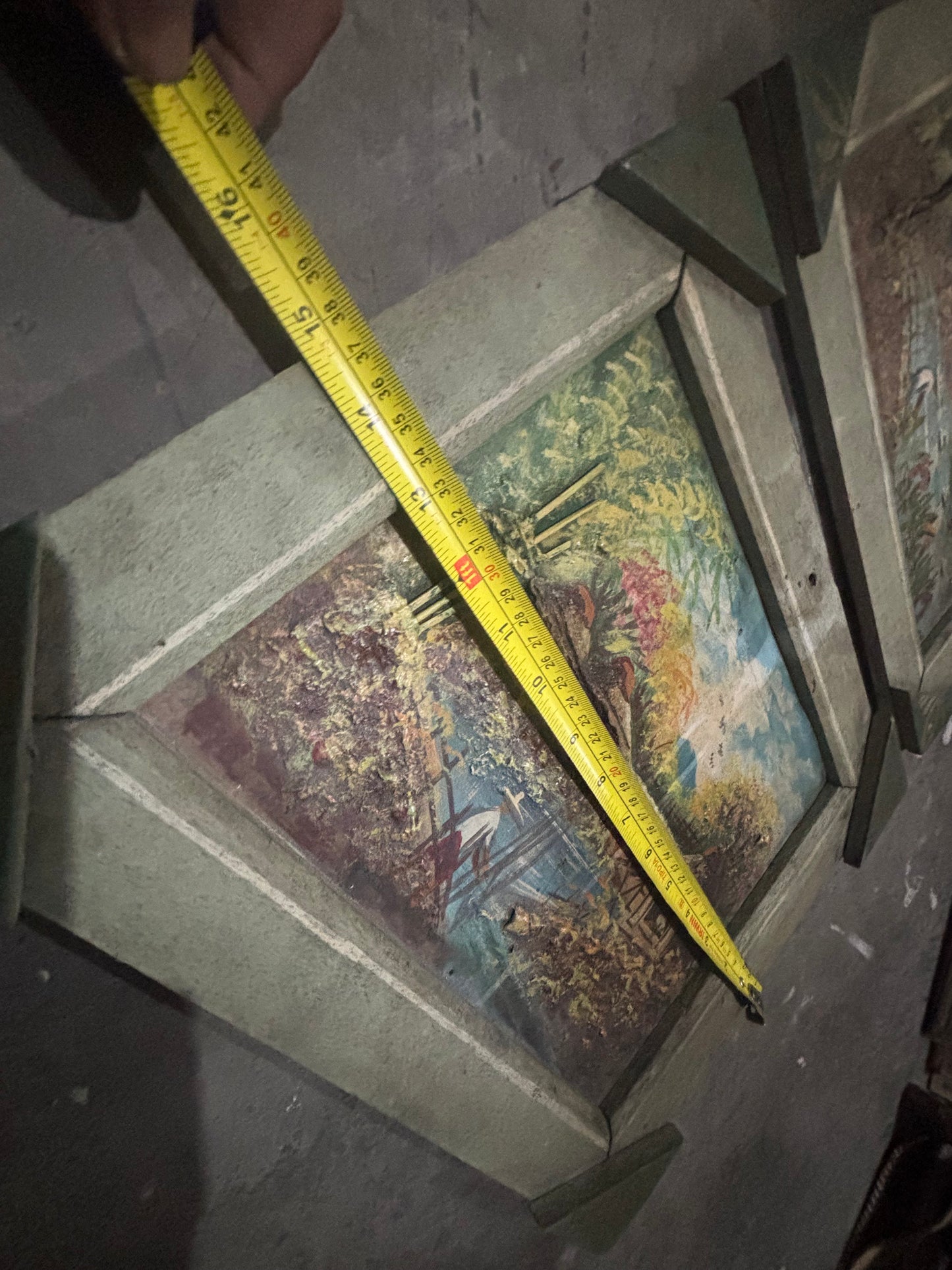 Old Pair of filipiniana painting orig wood frame