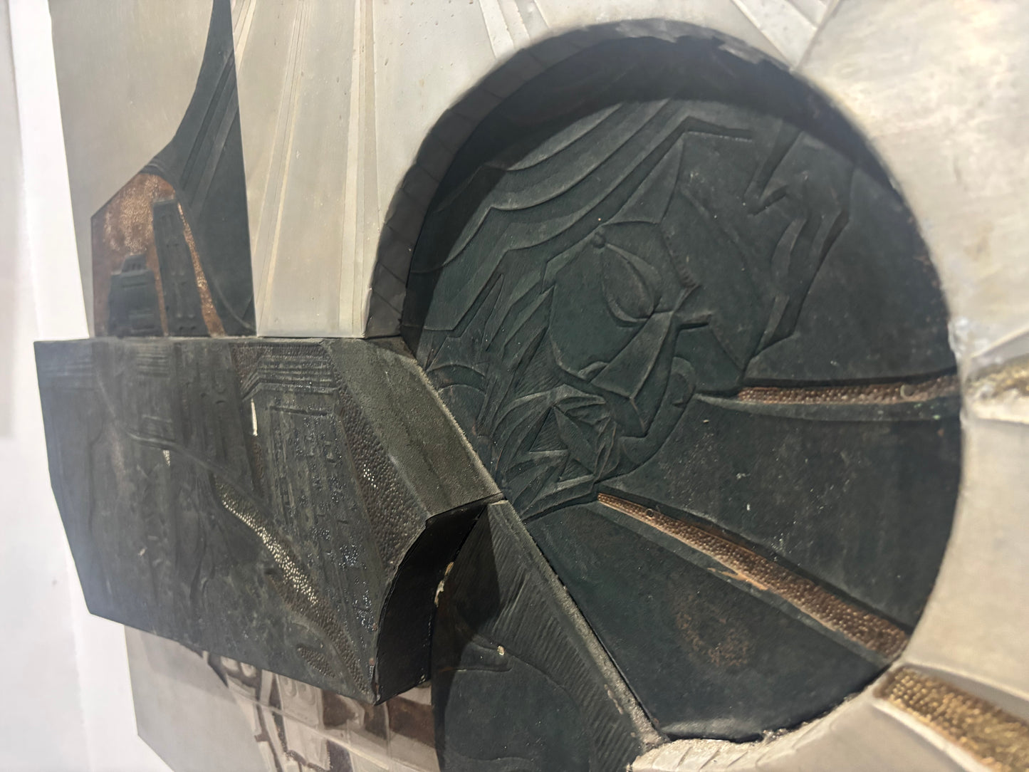 COD for Metro Manila & near by Provinces , Old Large Abstract Jesus Aluminum Sculpture