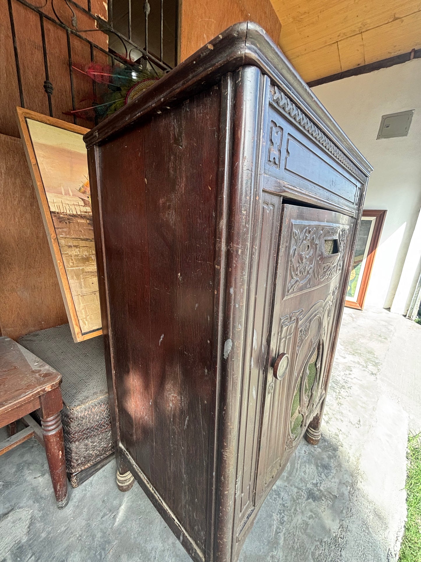 Cash on Pick up only Rare 1930 Victor Radio Cabinet only Repurpose