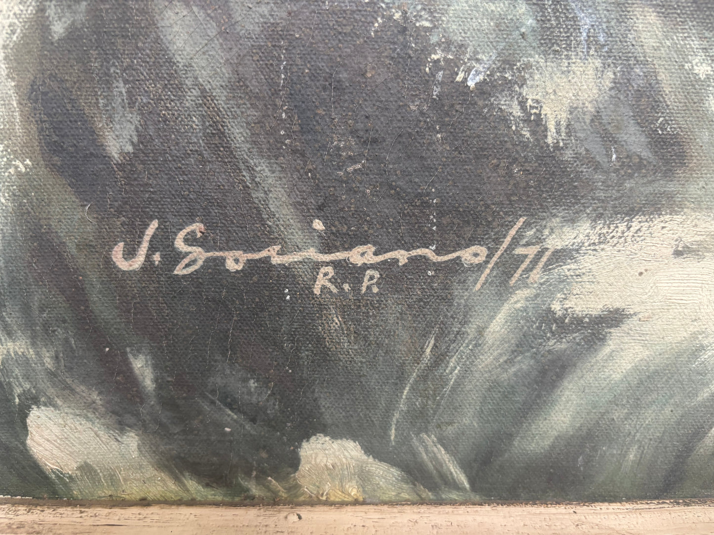 Old Purgatory Painting by Jhonny Soriano