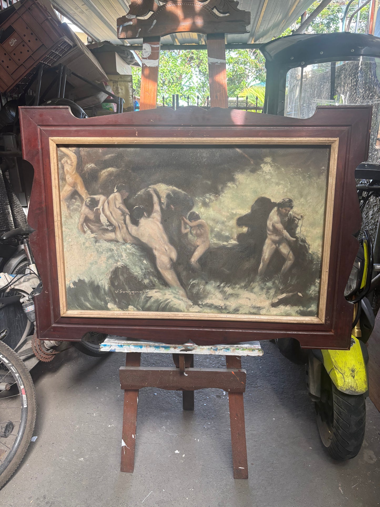 Old Purgatory Painting by Jhonny Soriano