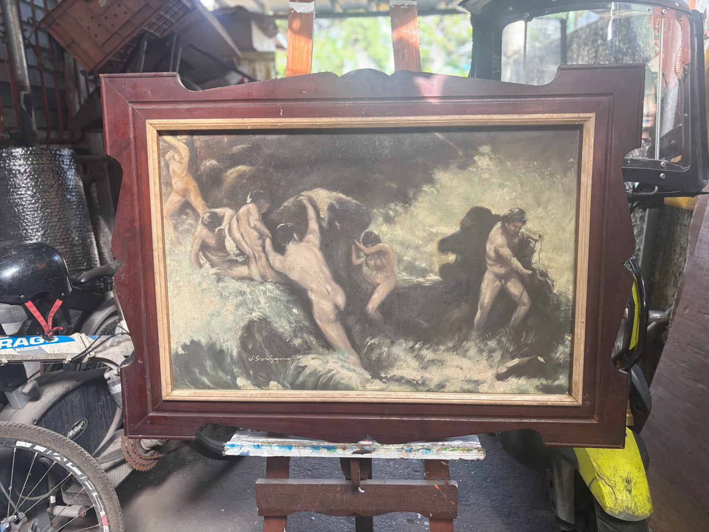 Old Purgatory Painting by Jhonny Soriano