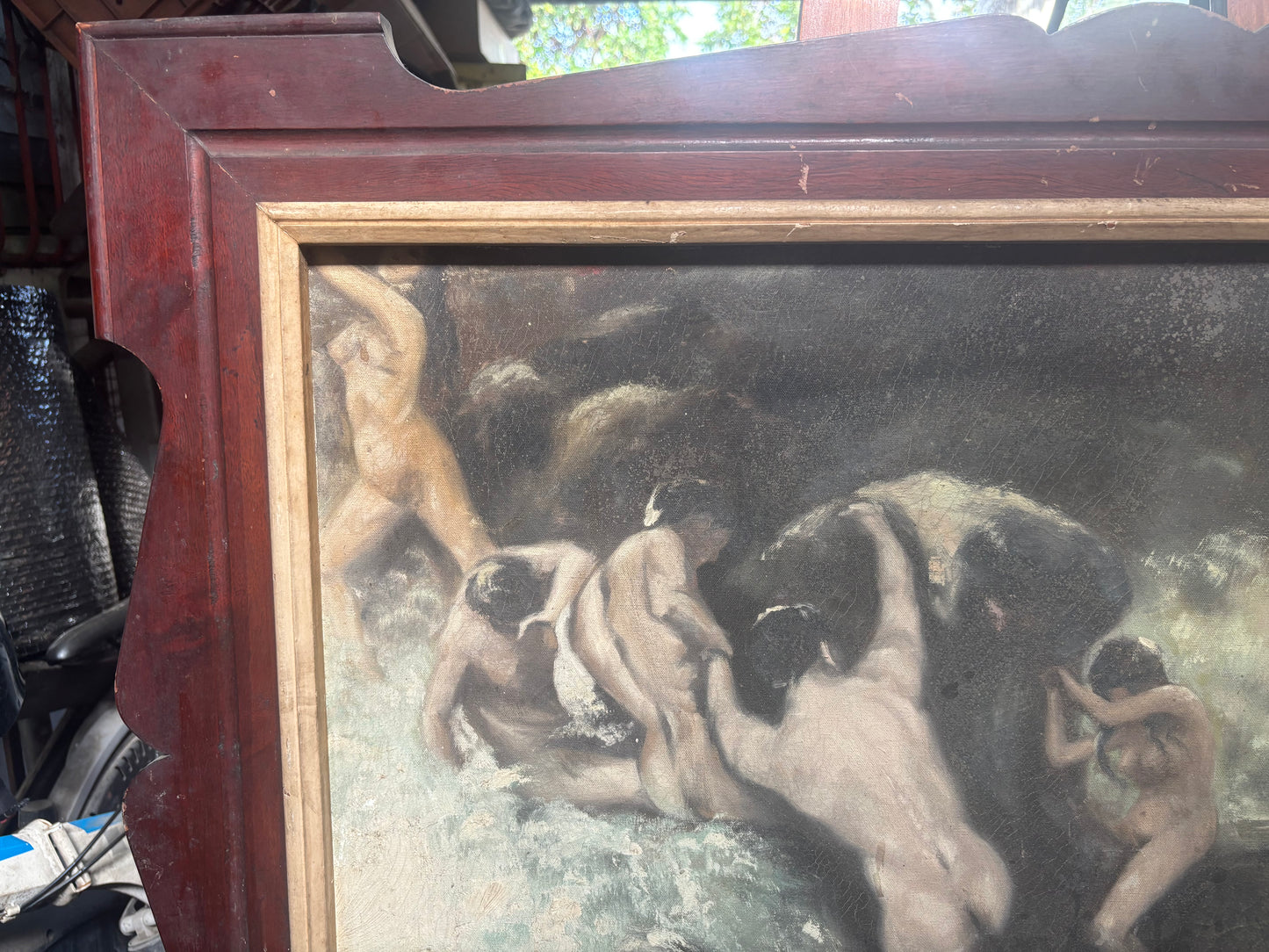 Old Purgatory Painting by Jhonny Soriano